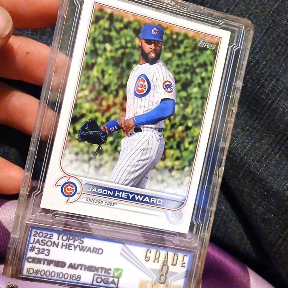 Oga Graded 2022 Topps Jason Heyward Mlb Trading Card